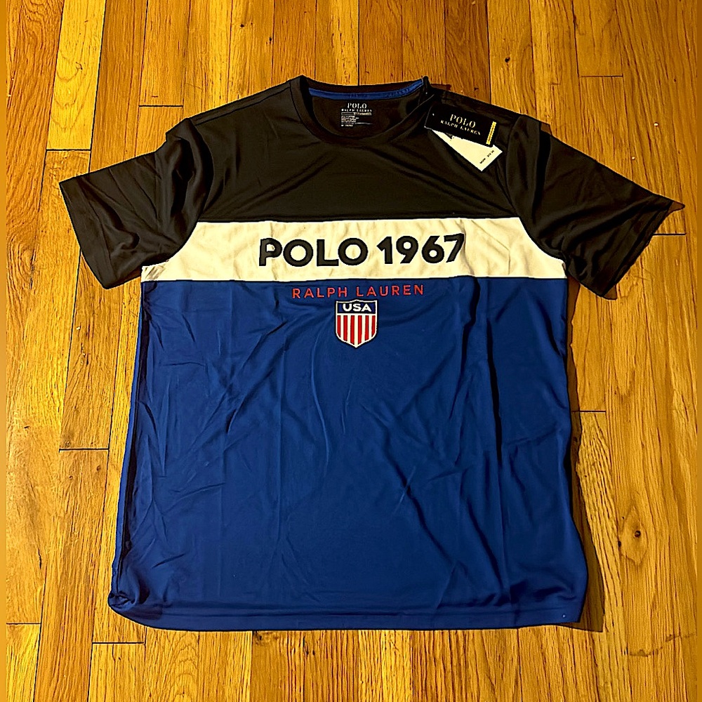 🏃🏽‍♂️ POLO RALPH LAUREN PERFORMANCE 1967 USA FLAG SHIRT